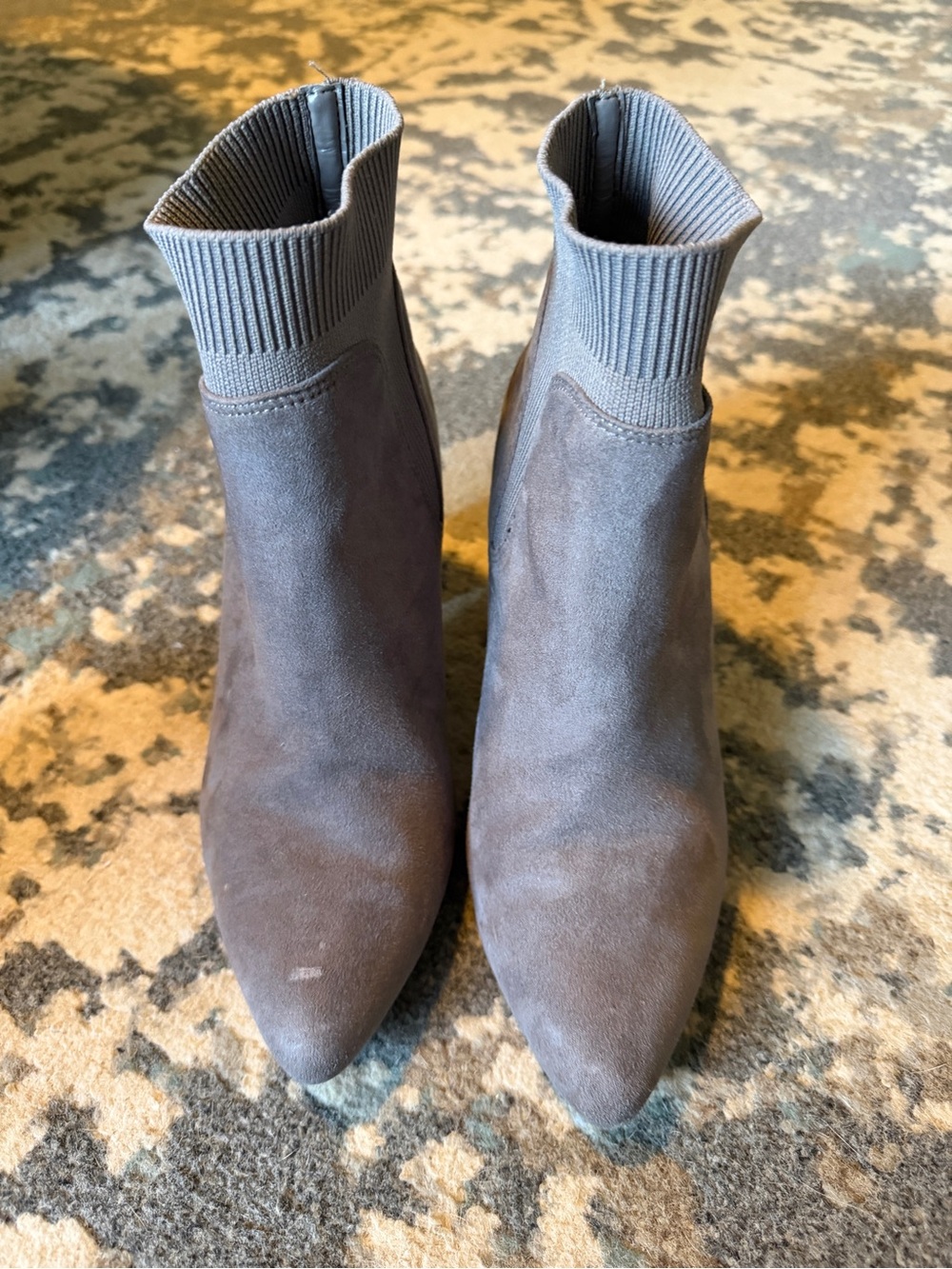 Time and Tru Gray Sock Boots Size 8